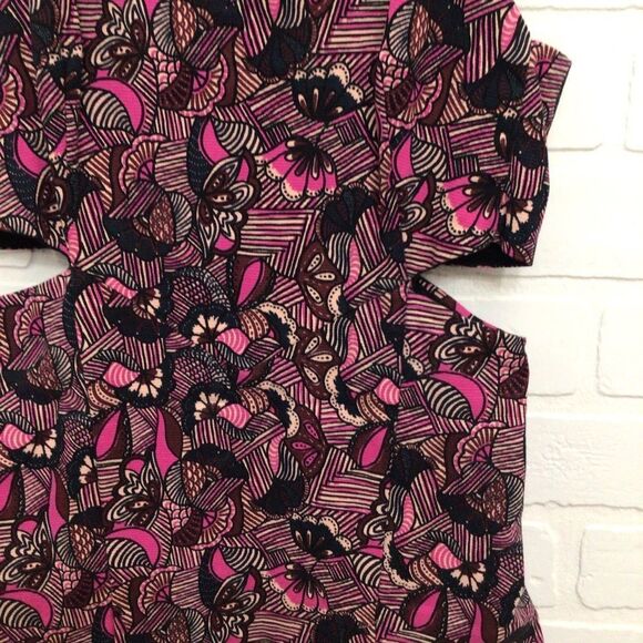 Zara Trafluc Open Sides Dress Black Pink Small Barbiecore - Picture 4 of 13